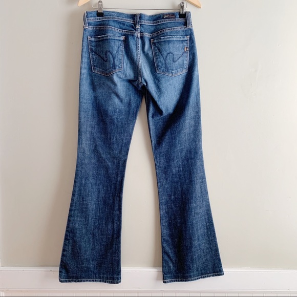Citizens of Humanity • Ingrid #002 Stretch Low Waist Flair, Medium Wash, Size 28 - Picture 11 of 16